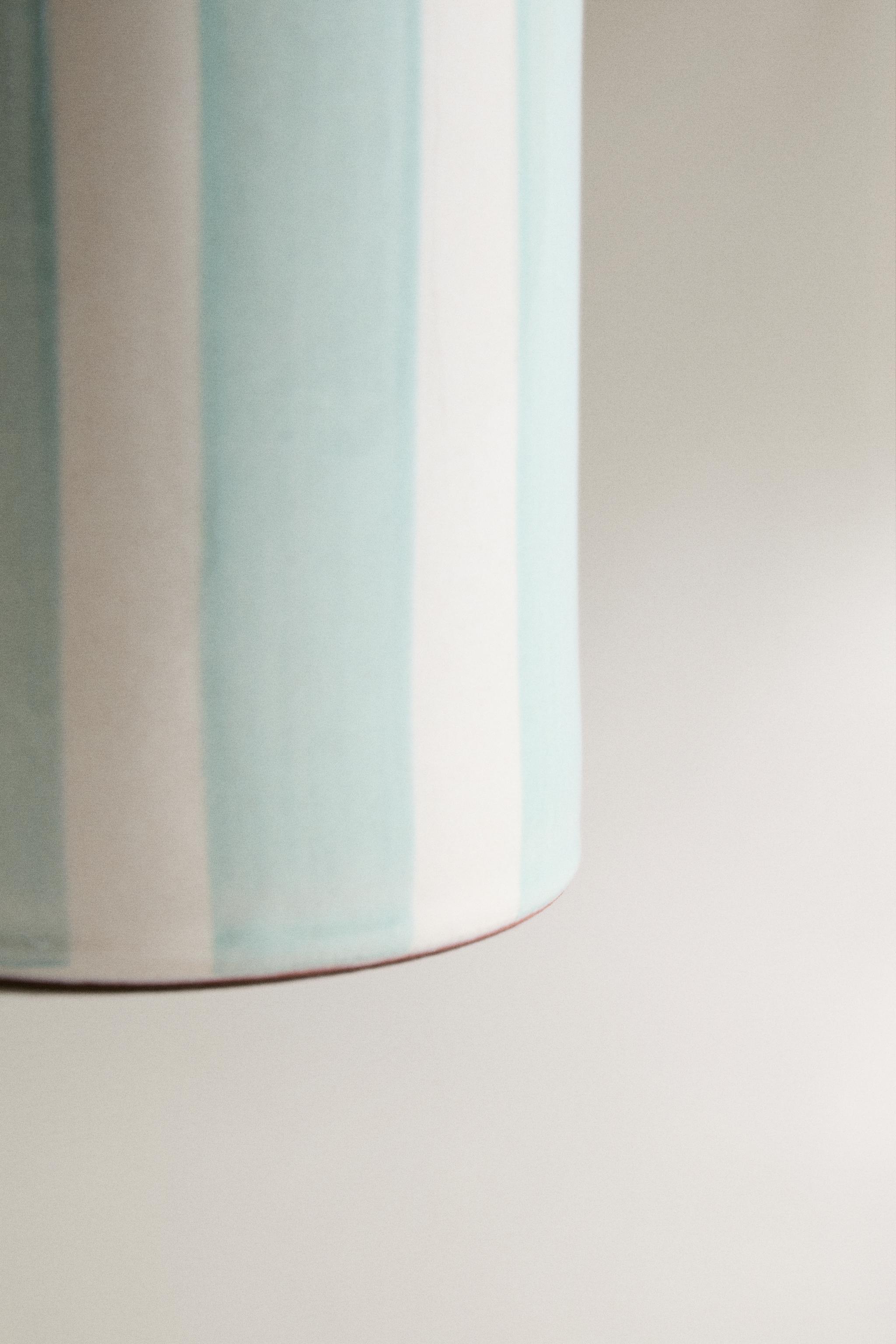 STRIPED CERAMIC TOOTHBRUSH TUMBLER